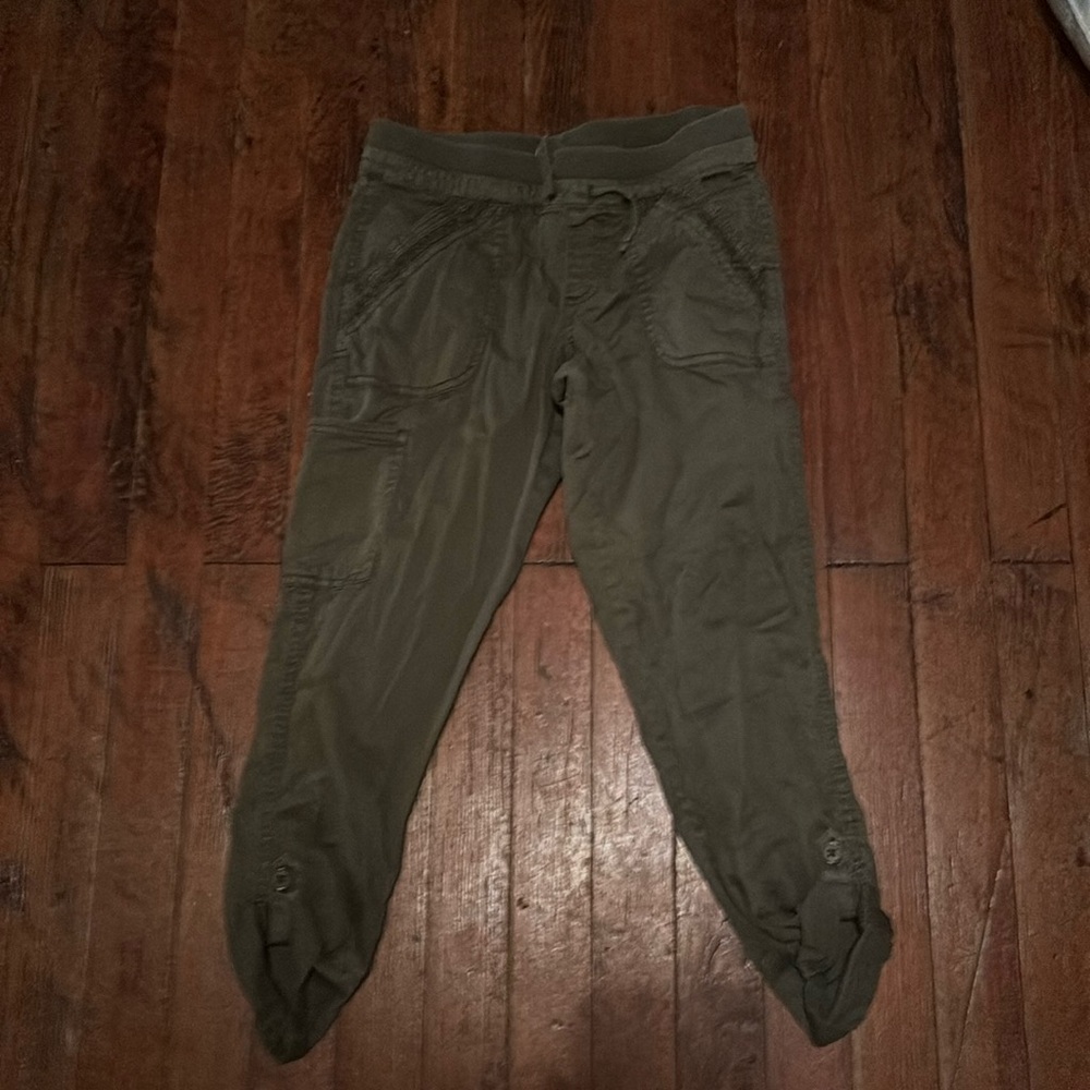 So green size 12 girl pants